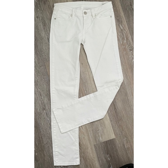 BCBGMAXAZRIA MAY FASHION SLIM WHITE JEANS - Picture 2 of 6